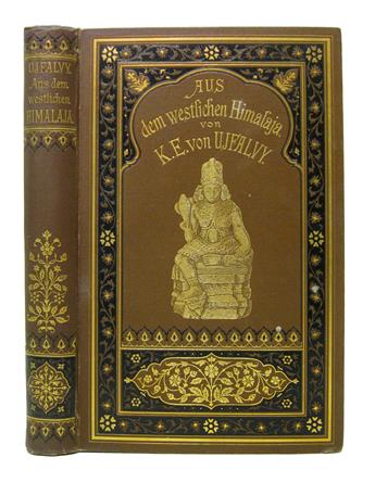 UJFALVY, KARL EUGEN VON. Aus dem westlichen Himalaja. Erlebnisse und Forschungen.  1884